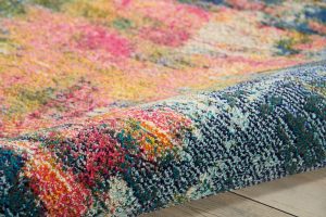Nourison Rugs Celestial Runner Rug   183m x 061m in BlueYellow | Shackletons
