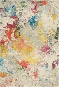Nourison Rugs Celestial Rectangular Rug   366m x 274m in Ivory Multicolour | Shackletons