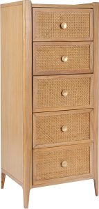 Bali 5 Drawer Tall Chest | Shackletons