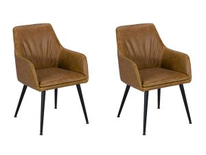 Pair of Oliver Arm Chairs Tan | Shackletons