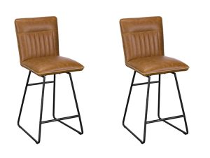 Pair of Cooper Bar Chairs Tan | Shackletons