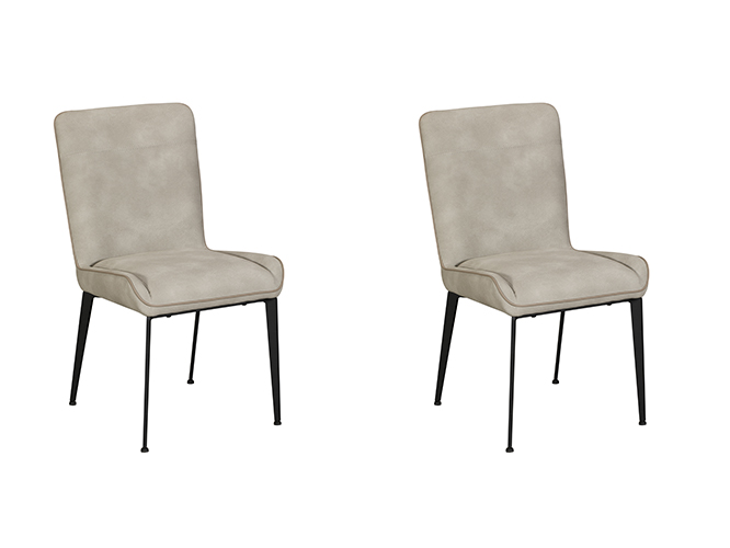 Pair of Rebecca Dining Chairs Misty