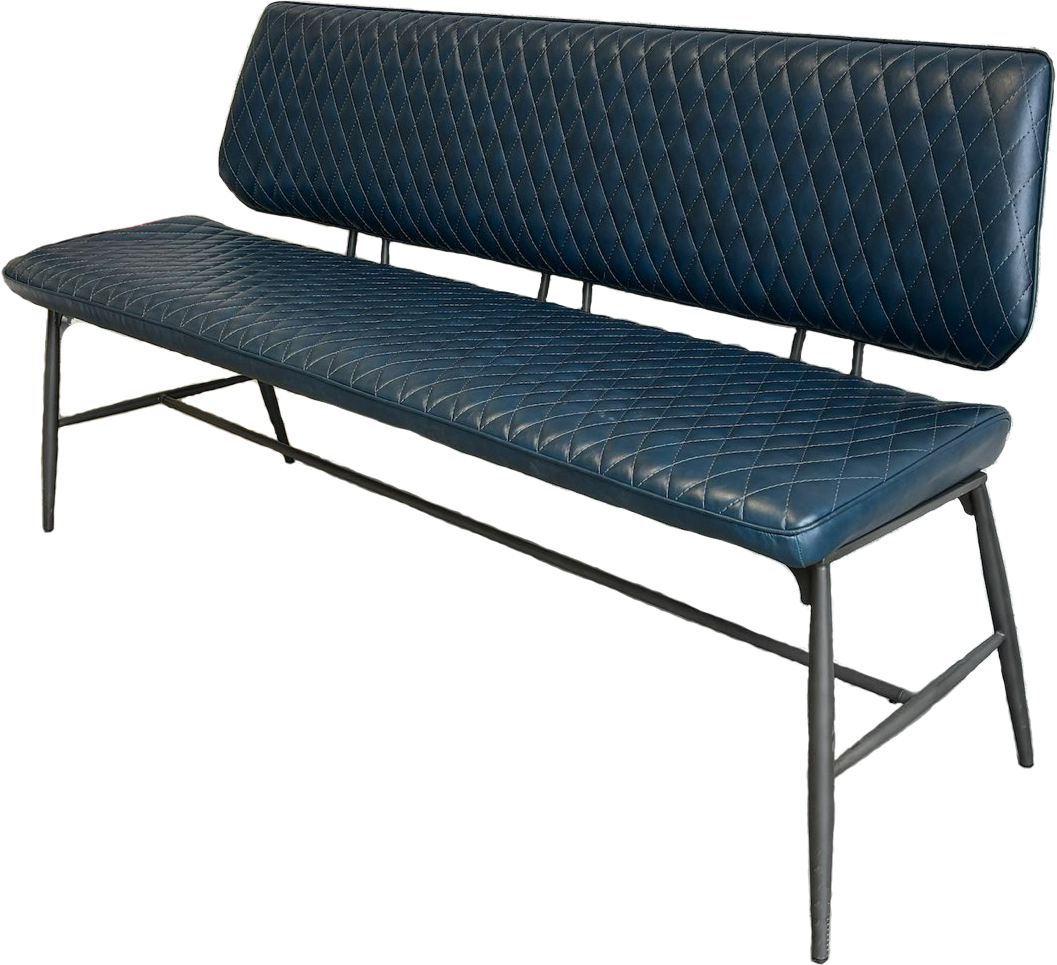 Baker Furniture Dalton Bench - Blue