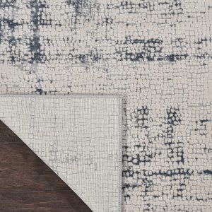 Nourison Rugs   Rustic Textures Runner RUS06 Rug in Ivory  Blue   23m x 066m | Shackletons