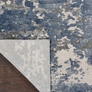 Nourison Rugs   Rustic Textures Rectanglular RUS08 Rug in Grey  Blue   39m x 28m | Shackletons