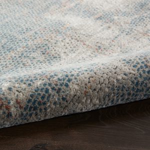 Nourison Rugs   Rustic Textures Rectanglular RUS15 Rug in Grey  Blue   18m x 12m | Shackletons