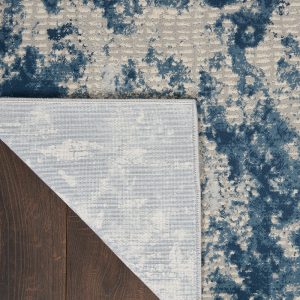 Nourison Rugs   Rustic Textures Rectanglular RUS16 Rug in Grey  Blue   22m x 16m | Shackletons