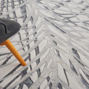 Nourison Rugs   Rustic Textures Circular RUS17 Rug in Ivory  Grey   16m x 16m | Shackletons