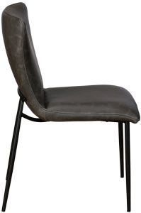 Pair of Ella Dining Chairs   Dark Grey | Shackletons