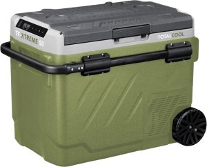 TOTALFREEZE Xtreme 50 Portable Fridge Freezer in Camo Green and Grey | Shackletons