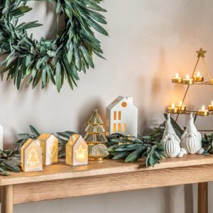 Gallery Direct Tree Stacking Tealight Set Gold | Shackletons