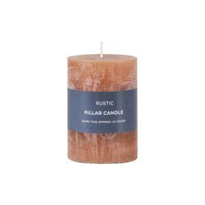 Gallery Direct Pillar Candle Rustic Amber Pack of 2 | Shackletons
