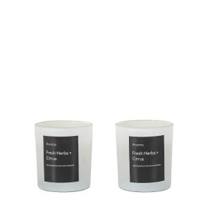 Gallery Direct Aroma Votive Fresh Herbs Citrus Pack of 2 | Shackletons