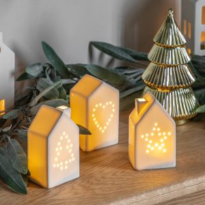 Gallery Direct Twinkle House with LED Set of 3 | Shackletons