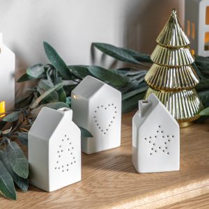 Gallery Direct Twinkle House with LED Set of 3 | Shackletons