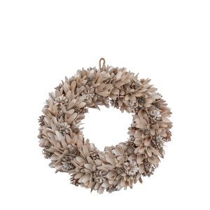 Gallery Direct Blush Cone Floral Wreath | Shackletons