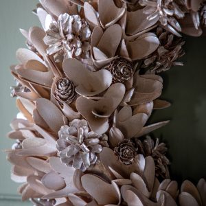 Gallery Direct Blush Cone Floral Wreath | Shackletons