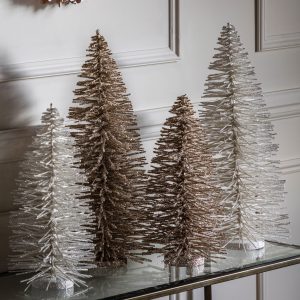 Gallery Direct Glittered Brush Tree Large Champagne | Shackletons