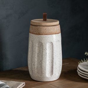 Gallery Direct Callow Jar White Natural | Shackletons