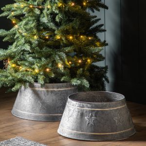 Gallery Direct Starry Tree Skirt Small GreyGold | Shackletons