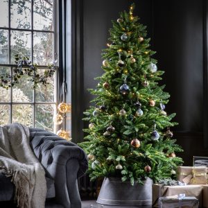 Gallery Direct Starry Tree Skirt Small GreyGold | Shackletons