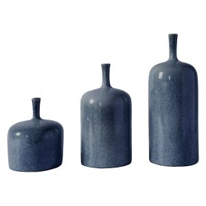 Gallery Direct Vormark Set of 3 Ornaments Blue | Shackletons