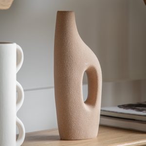 Gallery Direct Delores Vase Sand | Shackletons