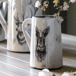 Gallery Direct Hare Pitcher Vase Large Distressed | Shackletons