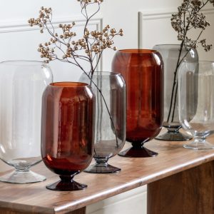 Gallery Direct Flynn Vase Large Amber | Shackletons