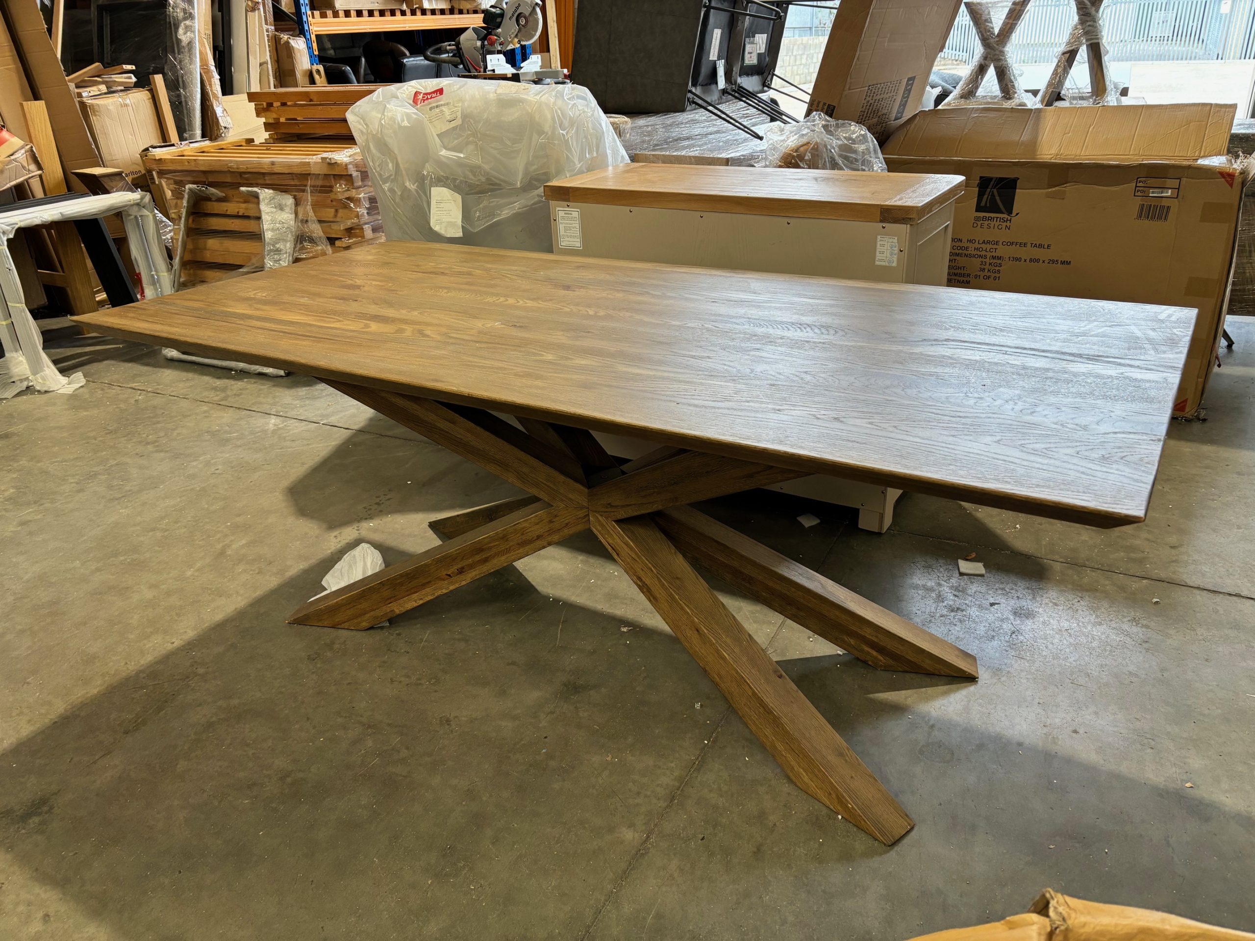 Hudson 200cm Dining Table (WAREHOUSE CLEARANCE)