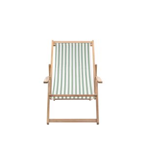 Gallery Outdoor Creta Deck Chair Verde Stripe | Shackletons