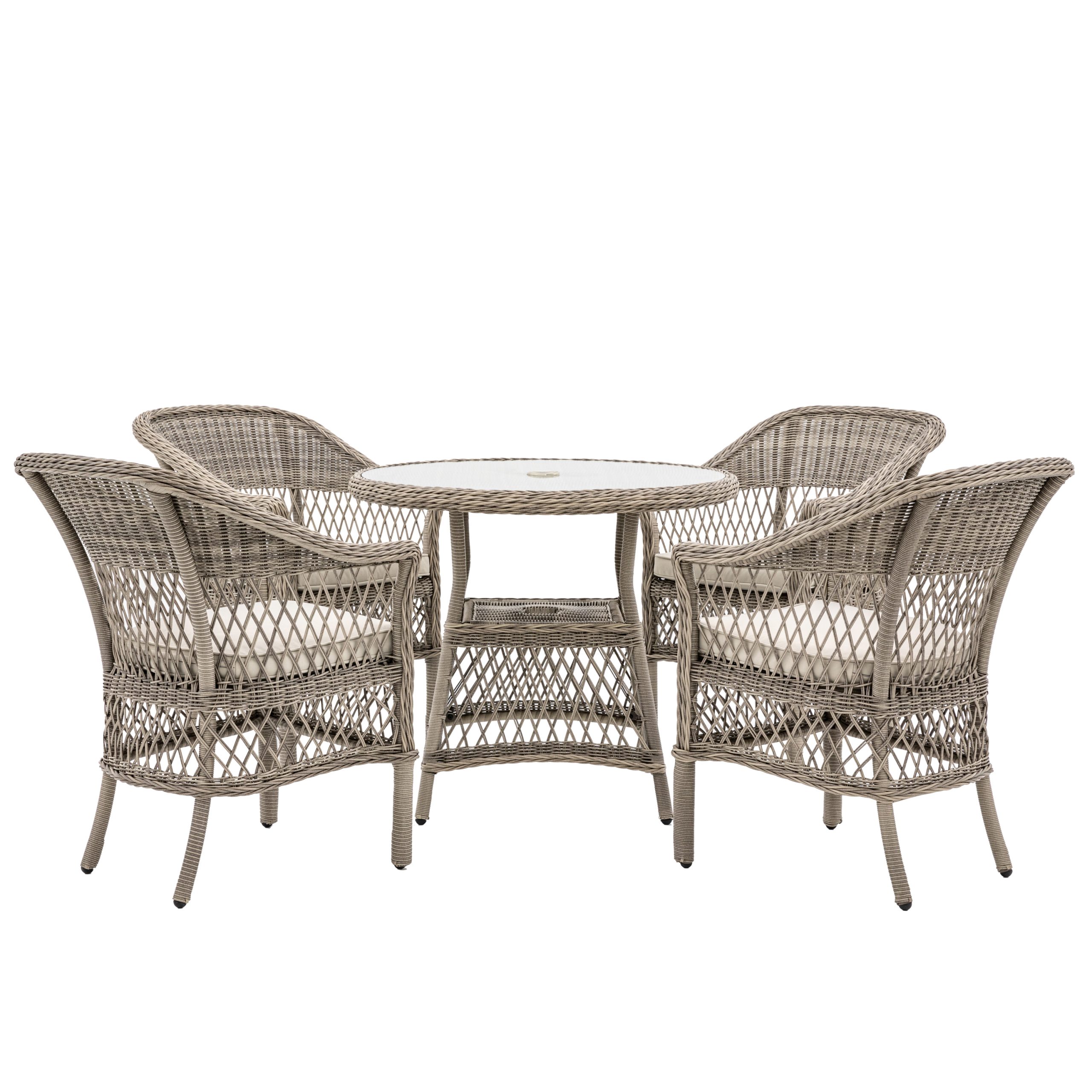 Gallery Outdoor Menton 4 Seater Round Dining Set