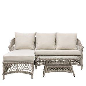 Gallery Outdoor Menton Chaise Set Stone | Shackletons