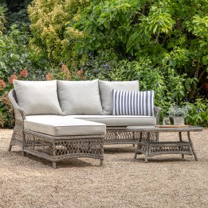 Gallery Outdoor Menton Chaise Set Stone | Shackletons