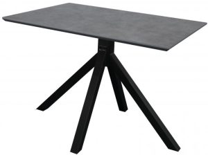 Carlton Furniture   Rhodes Fixed Rectangular Concrete Effect Top Table | Shackletons