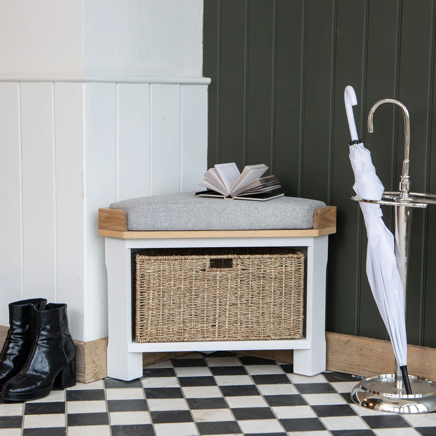 Kettle Interiors CL Corner Hall Bench