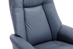 Global Furniture Alliance Hawaii Chair in Petrol Blue Leather | Shackletons