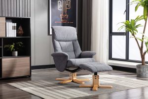 Global Furniture Alliance Marseille Chair in Slate Fabric | Shackletons