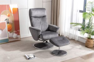 Global Furniture Alliance Paddington Chair in Graphite Fabric | Shackletons