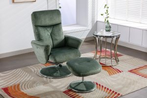 Paddington Chair in Moss Green Fabric | Shackletons