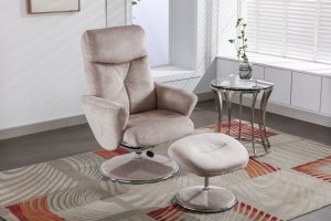 Global Furniture Alliance Paddington Chair in Champagne Fabric | Shackletons