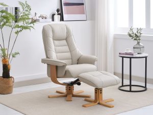 Global Furniture Alliance Sardinia Chair in Mushroom Leather | Shackletons
