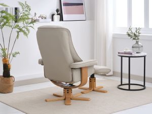 Global Furniture Alliance Sardinia Chair in Mushroom Leather | Shackletons