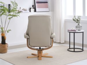 Global Furniture Alliance Sardinia Chair in Mushroom Leather | Shackletons