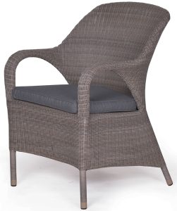 4 Seasons Outdoor Sussex 120cm 4 Seat Dining Set in Polyloom Pebble | Shackletons