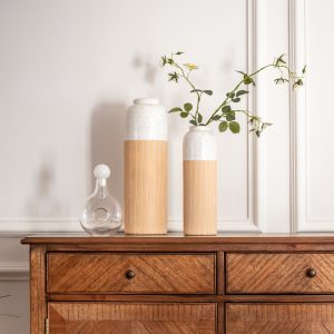 beige and white vases | Shackletons