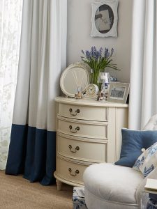 Laura Ashley Clifton 4 Drawer Half Moon Chest in Ivory | Shackletons