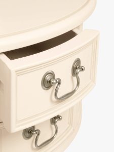 Laura Ashley Clifton 5 Drawer Dressing Table and Stool in Ivory | Shackletons