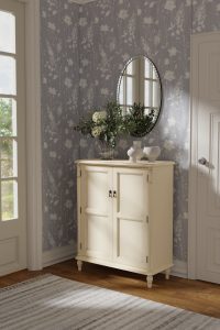 Laura Ashley Clifton 2 Door Shoe Storage Unit in Ivory | Shackletons