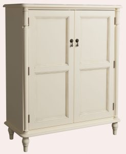 Laura Ashley Clifton 2 Door Shoe Storage Unit in Ivory | Shackletons